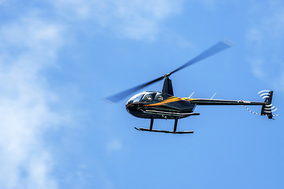 In de lucht