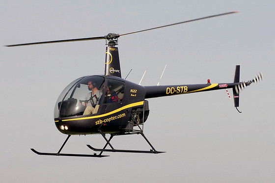 Een helikoptervlucht met STB-Copter (Wevelgem - West-Vlaanderen)