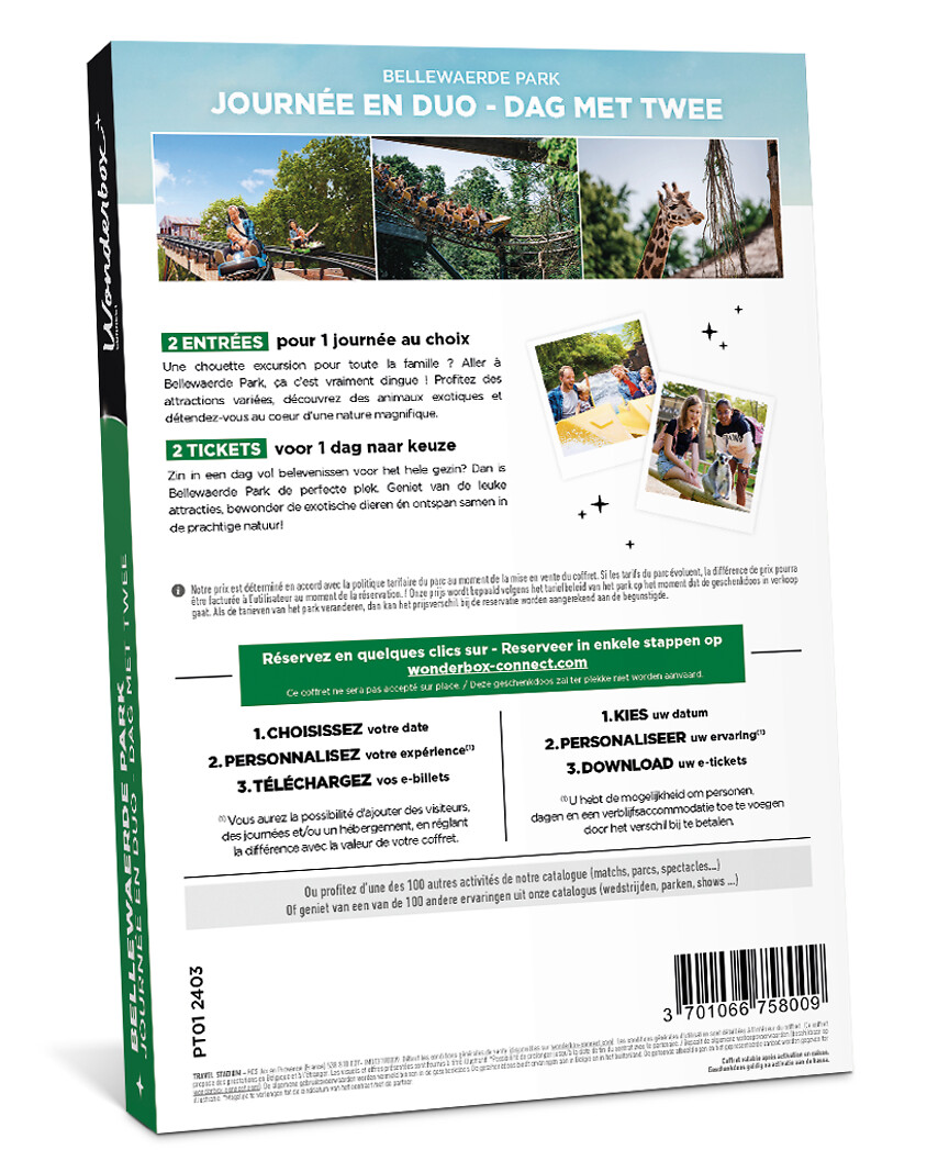 Bellewaerde Park - 2 tickets