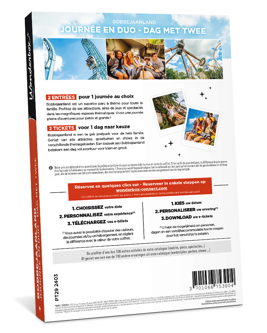 Bobbejaanland - 2 tickets