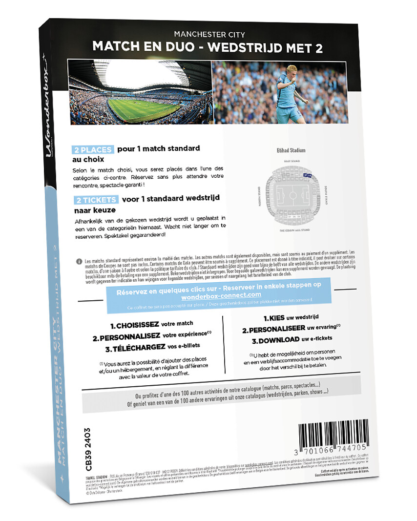 Manchester City F.C. - 2 tickets