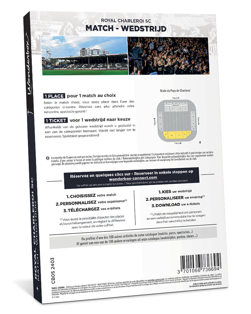 Royal Charleroi Sporting Club - 1 ticket