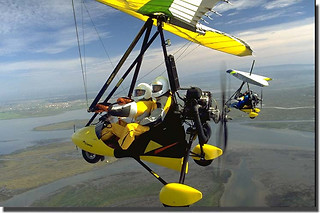 Dans les airs